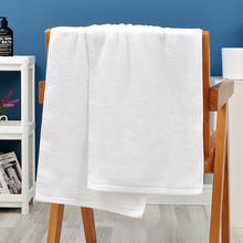 高档纯棉白色全棉酒店毛巾浴巾吸水美容院专用包头足火疗宾馆薄款
