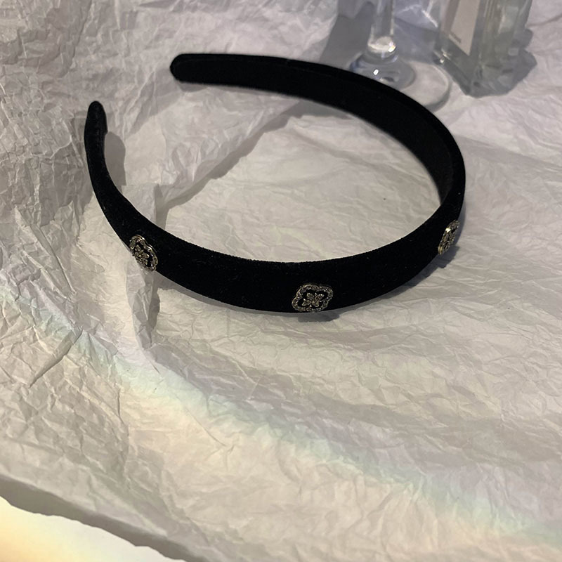 Licht luxe fortuin Valve Series ~ flash Diamond elegante haarpers hoofdband vrouwelijke all-match gezichtsreiniging vrouwelijke eenvoudige haarspeld Zuid-Korea hoofdband_voghion.com