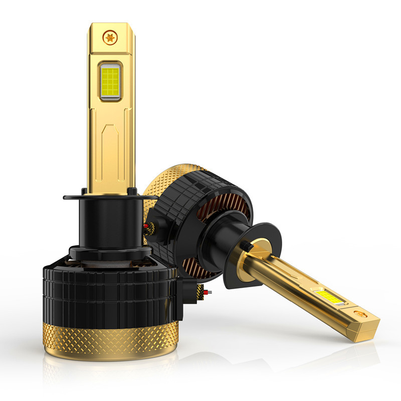 H1 LED delantero de automóvil doble tubo de cobre 4575 faro 240W de alta potencia