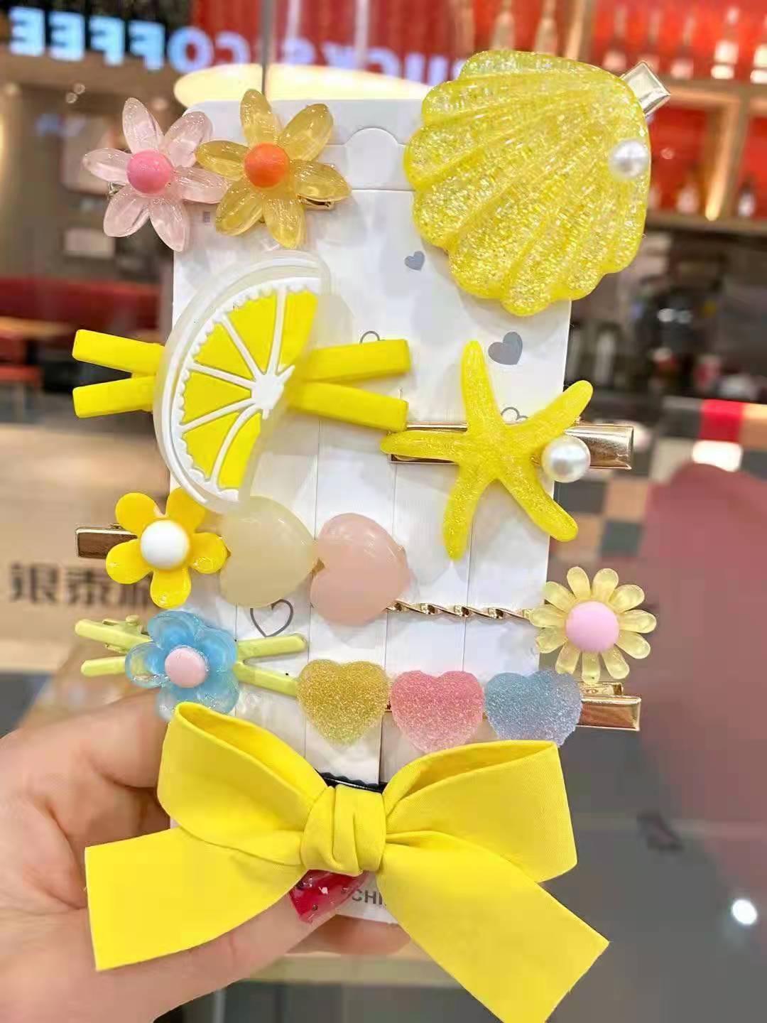 50g Weight Hair Clip Hair Accessories Type 1 Set Quantity Holiday, Daily Occasion Plastic Material Flower, Bow Knot Pattern All Seasons Season Girl'S Gender Cute, Simple Style Style Cute Simple Style Girl'S Flower Bow Knot Plastic Hair Clip 2