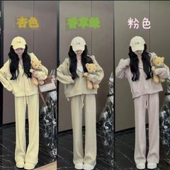 运动时尚休闲学院风卫衣外套套装女2025新款秋装搭配一整套小个子