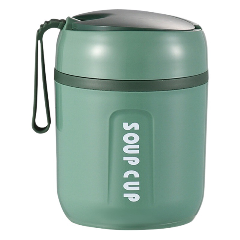 Xinfan aislado caja de almuerzo palillos taza de almuerzo caja de sopa portátil almuerzo cubo sopa taza gachas caja multiusos olla de sopa mini aislado cubo