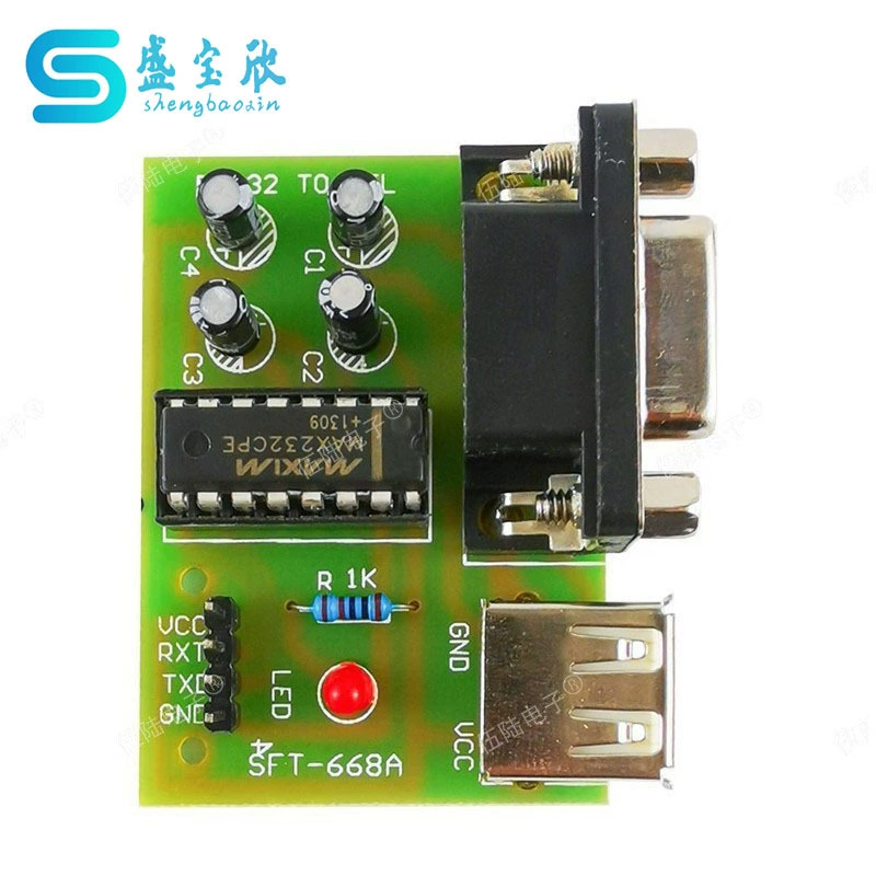 MAX232 RS232 до TTL обновление кисти маленькая доска STC однокристальный микрокомпьютер ISP загрузчик комплект TJ-56-201
