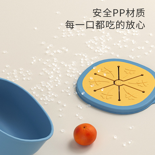 Baby soup drinking straw suction cup bowl, children's three-in-one dining tool, baby multifunctional snack bowl wholesale