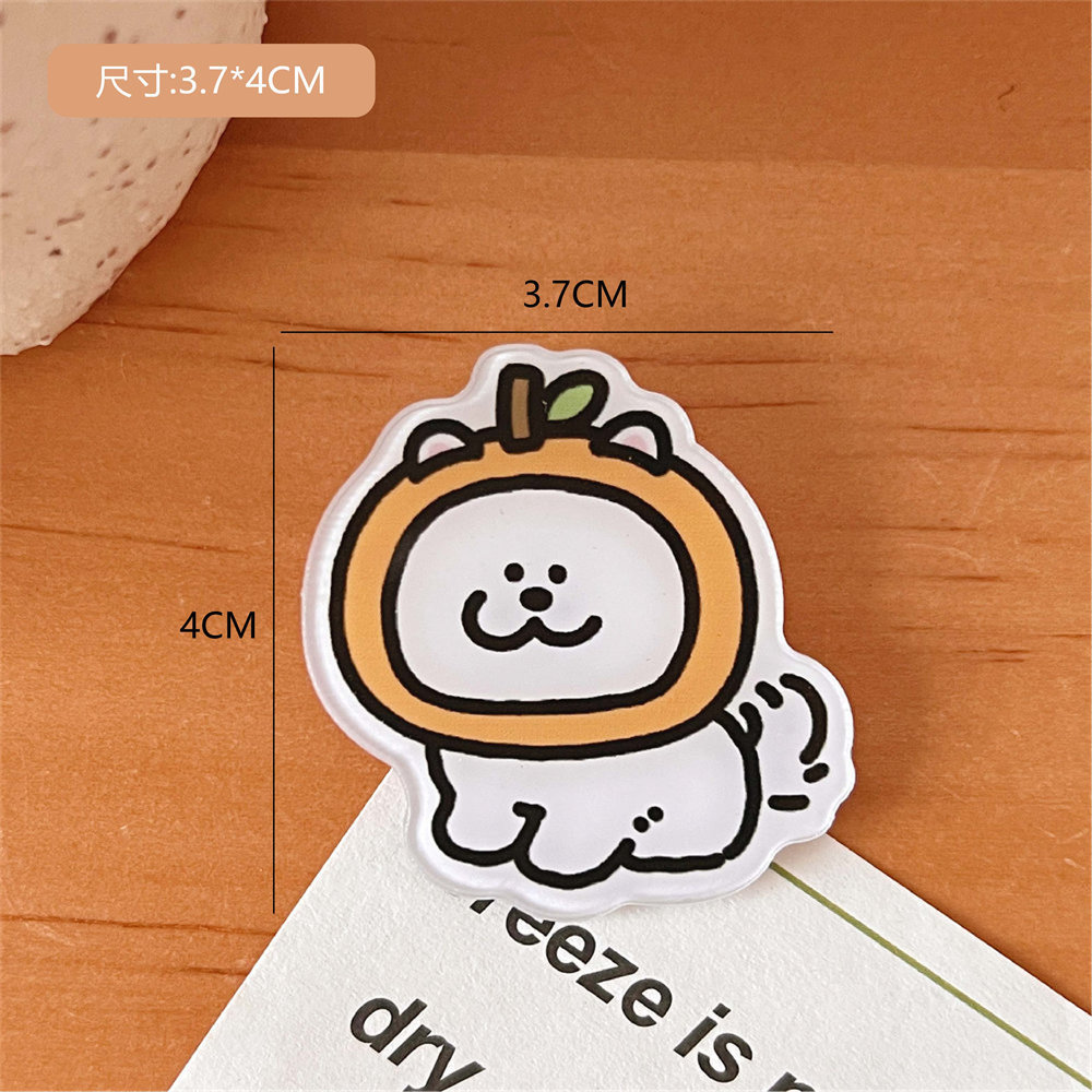 Tengyi original lindo de dibujos animados pequeño Capibara acrílico broche chica bolsa ropa decorativa pin insignia al por mayor