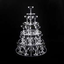 烛台香槟塔塑料礼仪亚克力杯子塔架婚礼酒塔新款婚庆道具烛台婚礼