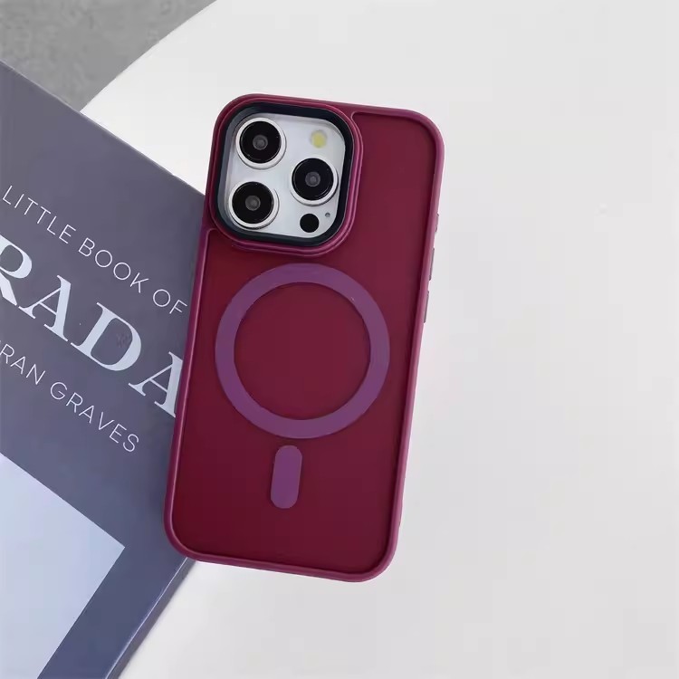 柔彩肤感磁吸适用iPhone17promax手机壳磨砂半透苹果16防摔保护套|undefined