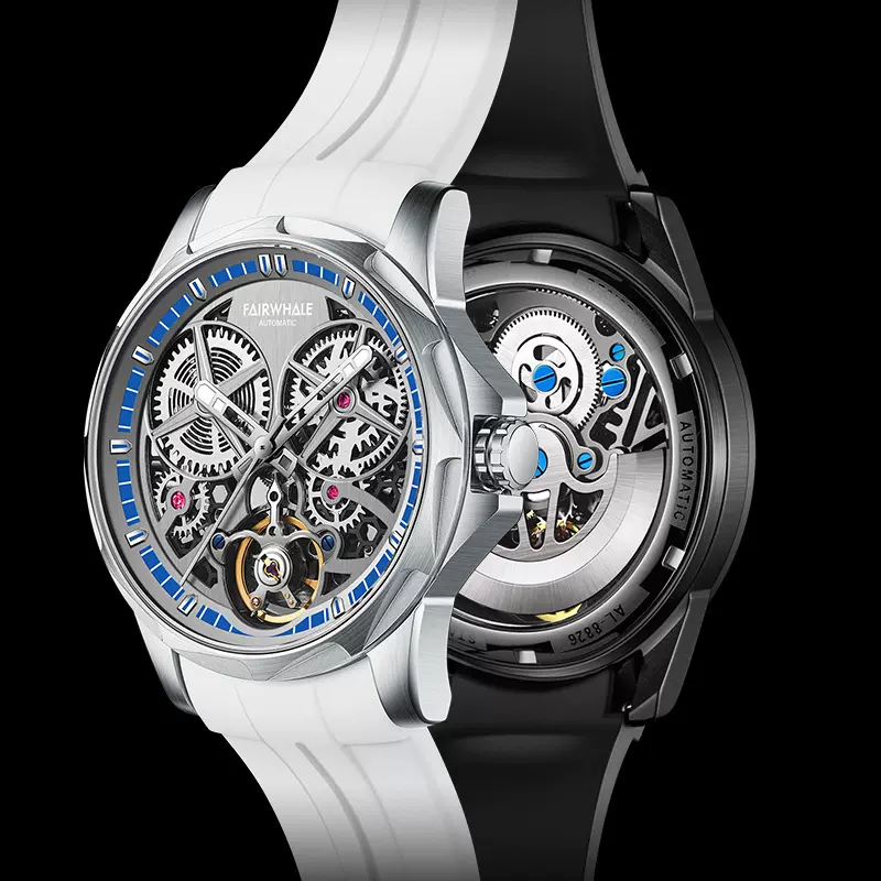 马克华菲Mark Fairwhale手表新款夜光潮流复古手表男机械奢侈表