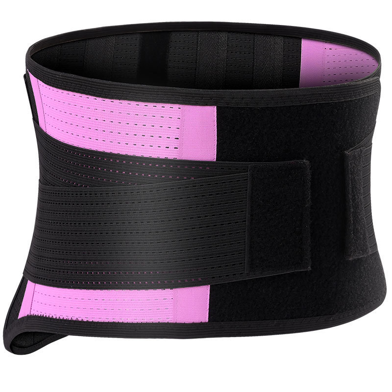 厂家直销双重加压钢板支撑弹性面料护腰带舒适透气彩色高弹收腹