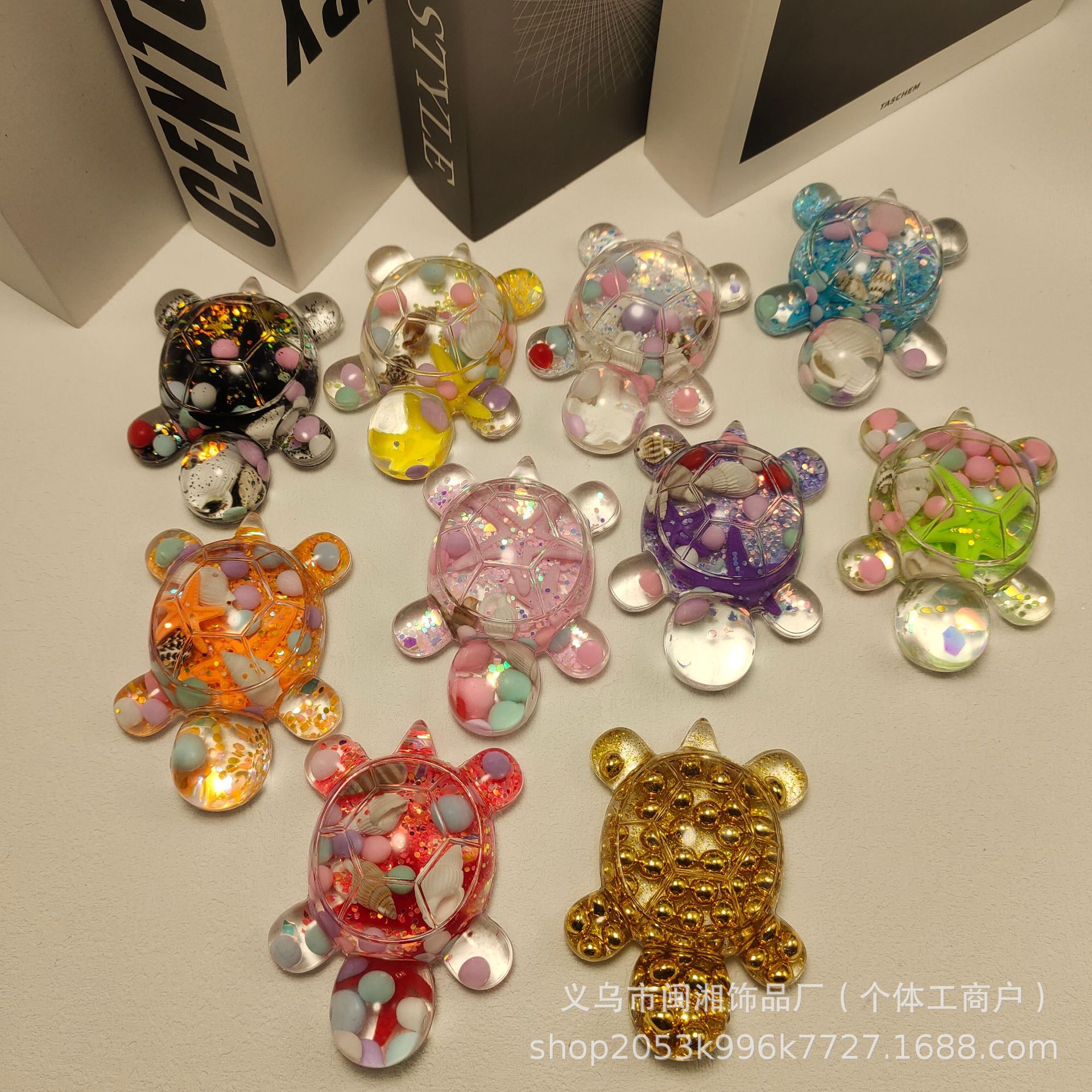 亚克力爆闪流沙乌龟巨无霸卡通海星大号对对碰夜光大摆件儿童玩具