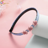 Children's cartoon universal headband with bow to go out, cute scalloped hairpins for elementary school students, hair accessory