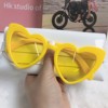 Trend sunglasses, fashionable glasses heart-shaped solar-powered, wholesale