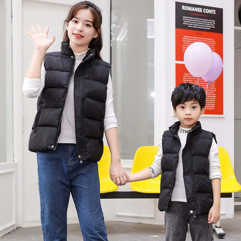 儿童马甲春冬新款男女童羽绒棉背心婴幼儿宝宝坎肩加厚洋气外穿潮