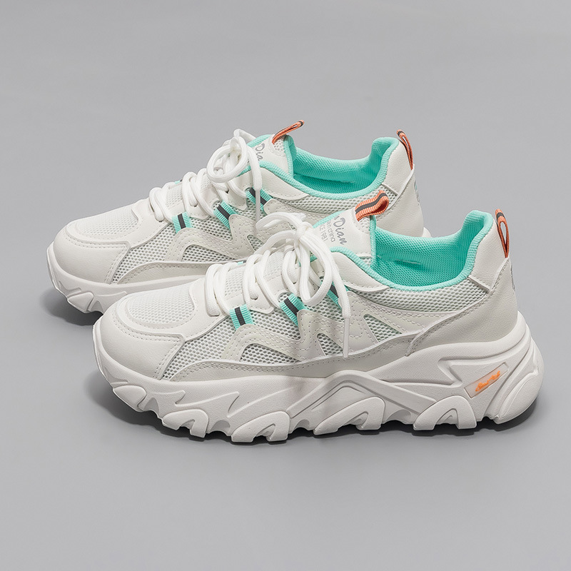 Zapatos estilo Dad para mujer, primavera y verano 2022, nuevos tenis versátiles con suela gruesa que aumentan la altura, estilo coreano, zapatos casuales de moda 7787