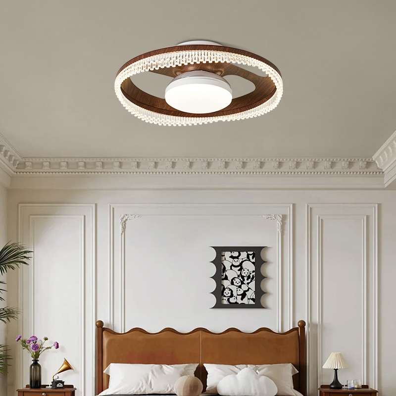 Lámpara de ventilador sin hojas anti-soplado directo Lámpara de techo del dormitorio principal 2025 nueva habitación para niños comedor ventilador de techo invisible ventilador eléctrico