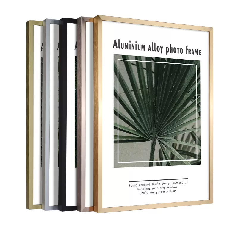 铝合金广告海报相框简约画框装裱挂墙 空框加工尺寸 艺术油画框架