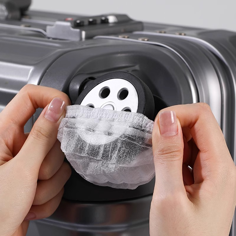 Luggage wheel dust covers, travel suitcase anti-dirt roller wheel covers, seat universal wheel foot covers, disposable protective covers