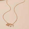 Fashionable necklace, chain for key bag  suitable for men and women with letters, Korean style