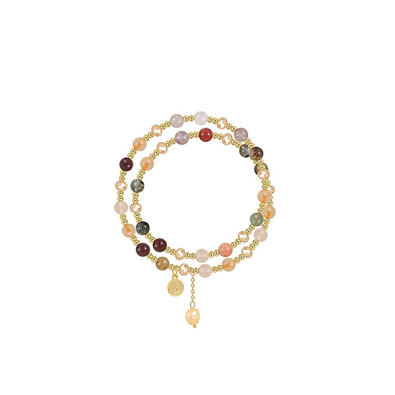 Retro brand small beaded bracelet pearl