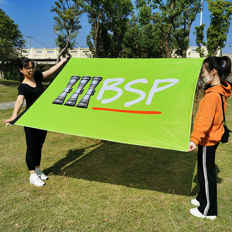 涤纶热转印全彩可降解横幅赛事活动宣传条幅栅栏围墙banner