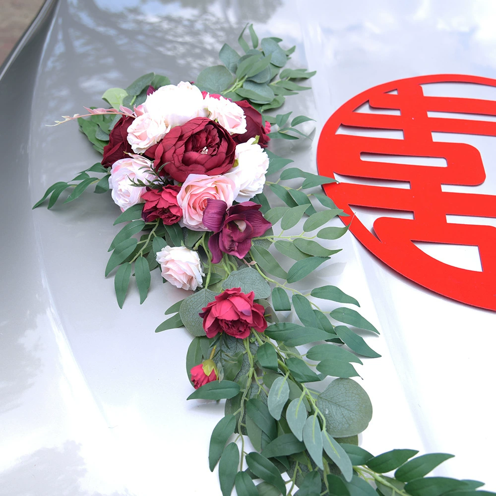 Свадебная свадебная украшение автомобиля 937 Китайский свадебный автомобиль главный свадебный автомобиль круглый хай символ роза имитация цветок свадебный набор автомобиля реальная цена