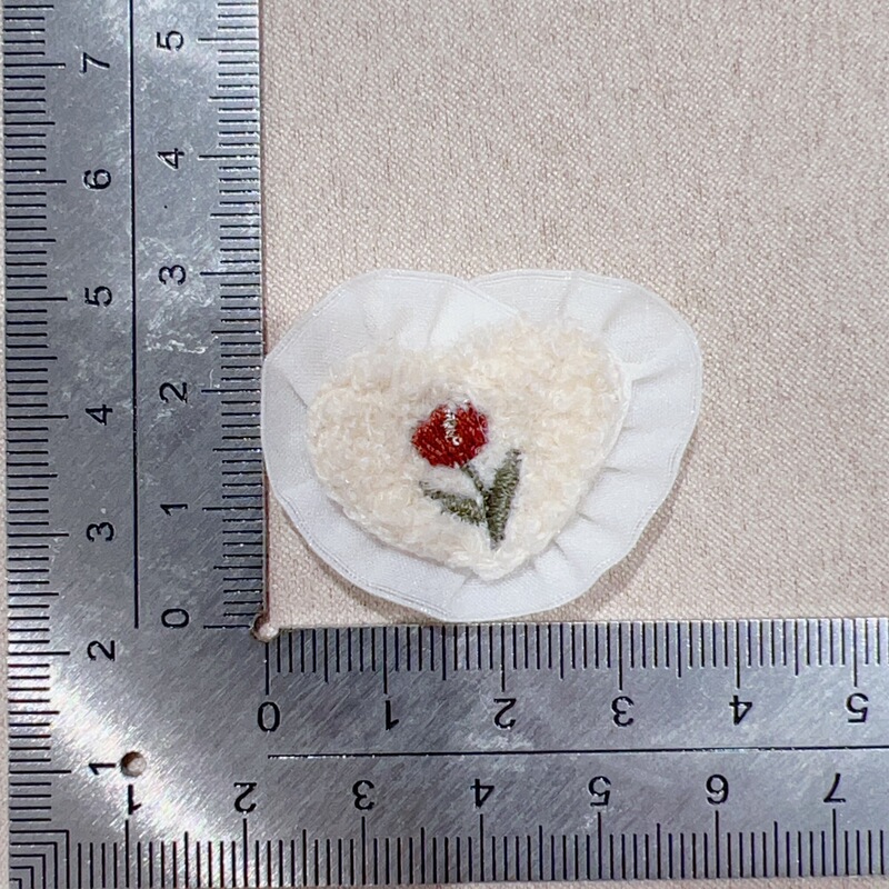 漫画かわいい刺繍花布ラベルレースメッシュガーゼステッカー diy 子供のファッショナブルな衣類バッグアクセサリー|undefined