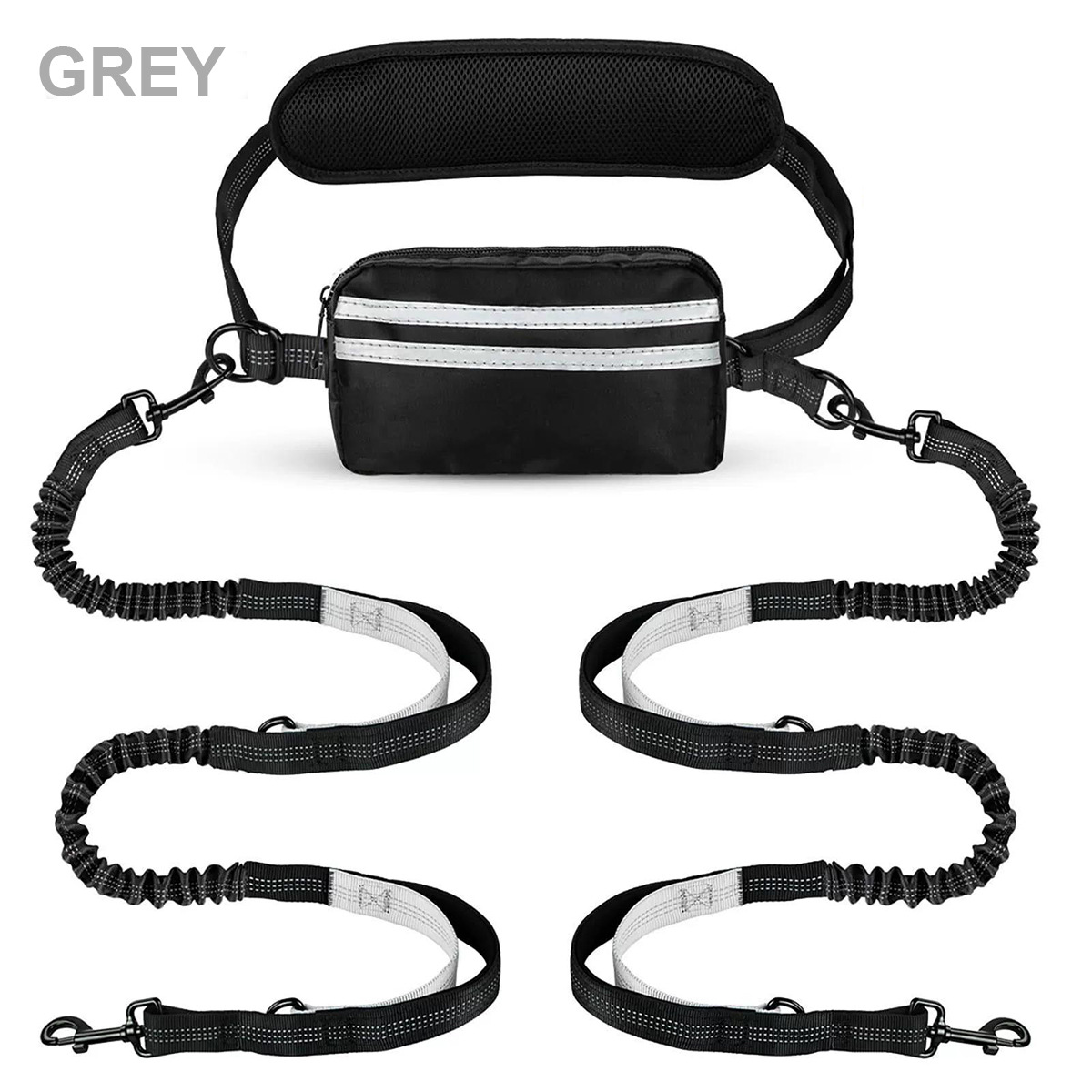 Verbesserte, freihändige Katzenleine mit verstellbarer Hüfttasche und Hundeleine_voghion.com