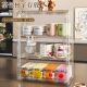 Cup Storage Rack Cup Rack Transparent Wine Cabinet Organize Coffee Tea Bag Storage Rack Multi-Layer Sealed Box Storage Cabinet Plastic