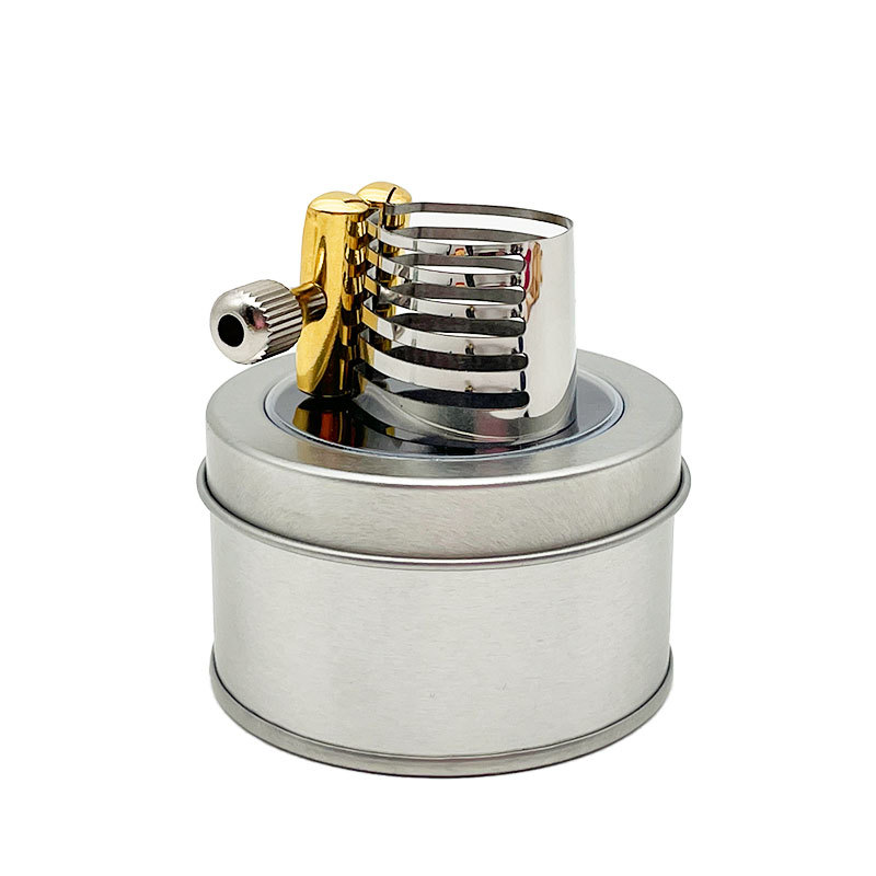 Saxofón clarinete flauta cabeza tarjeta baquelita flauta cabeza Tarjeta de metal alto agudos tenor clip de acero inoxidable silbato