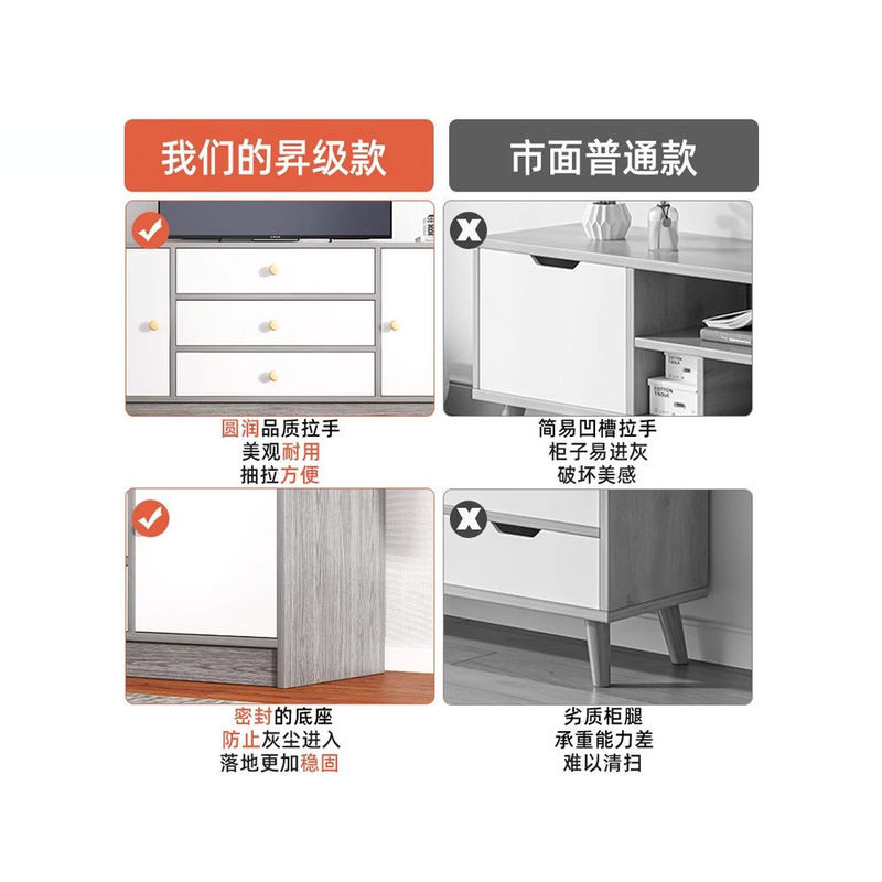 电视柜客厅家用现代简约小户型出租屋收纳储物柜一体落地电视机柜|undefined