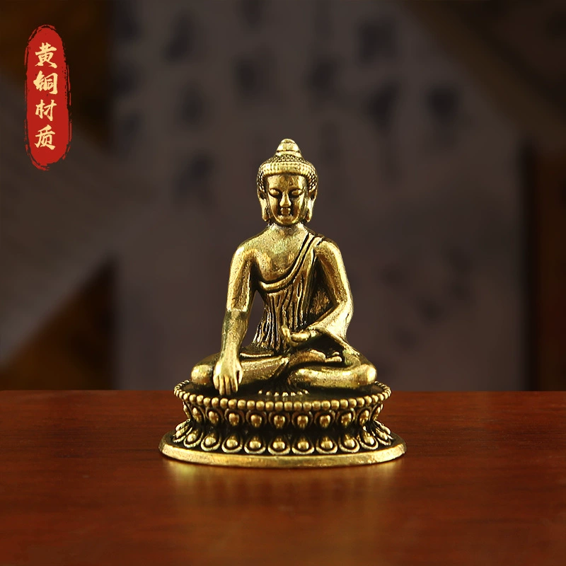 Античная статуя фармацевта Будды украшает тибетский стиль гуаньинь, карманный Будда, креативный ретро, мини-буддийский зал для поклонения
