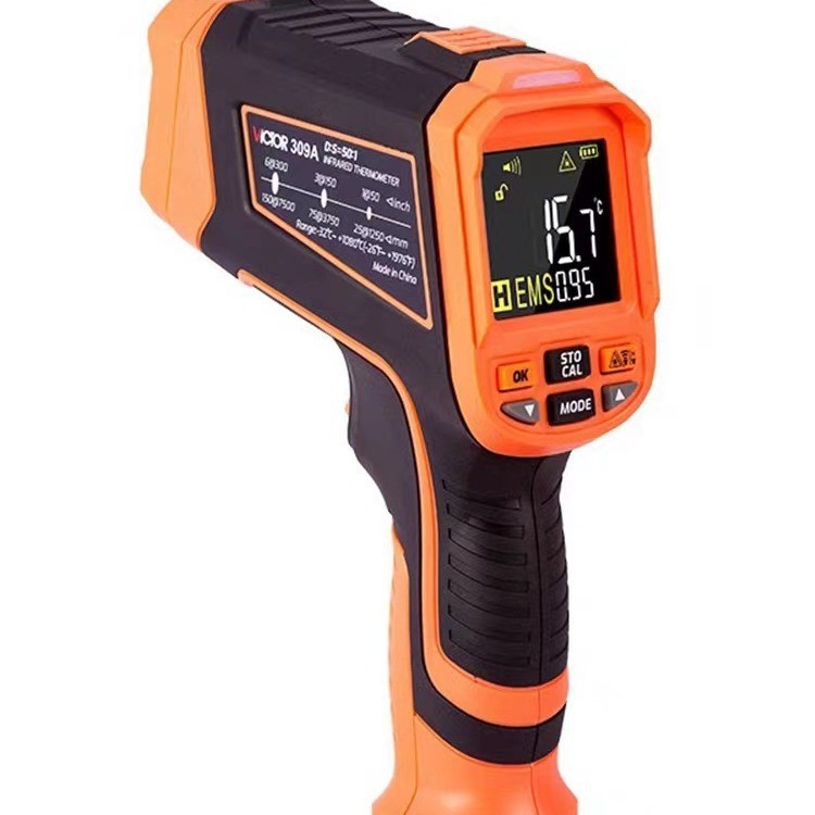 VICTOR胜利测温枪激光测温仪VC304A/304B/304C高精度红外测温仪