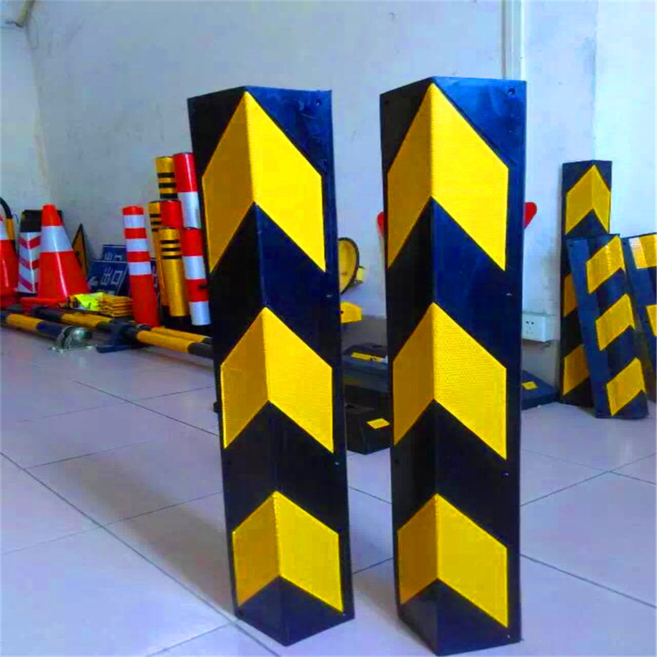 海口地下停车场1M橡胶护角 生产车间立柱1.5橡胶保护护角现货交易