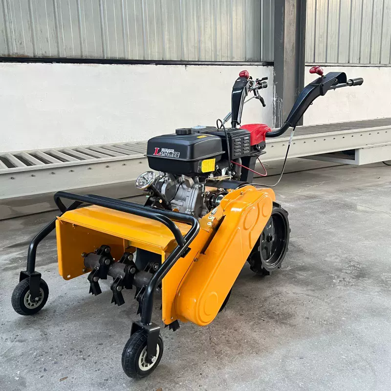 碎草灭茬双刀轴汽油除草机 手推自走式旋耕机 荒地翻整锄草碎草机