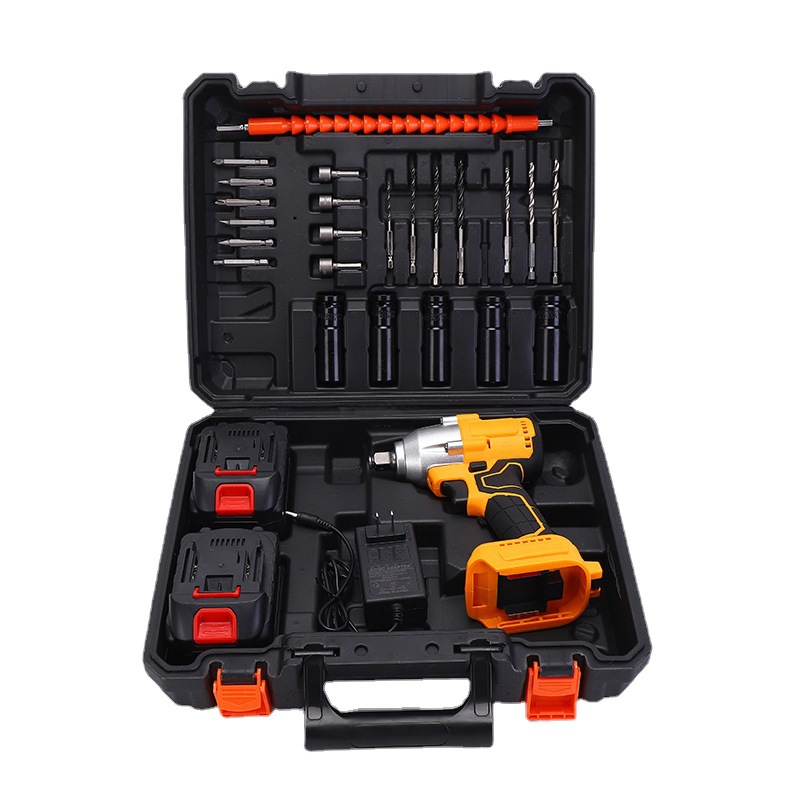 Juego de destornilladores eléctricos de litio recargables, destornillador de impacto multifunción de alta potencia, juego de puntas de destornillador de 8 piezas
