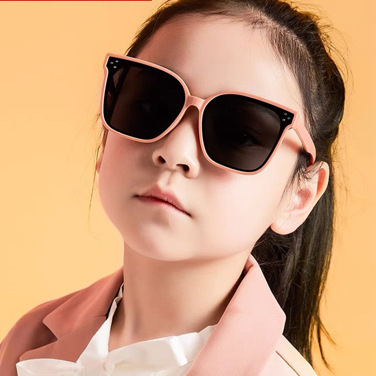 New Baby Children's Sunglasses Boys and Girls Polarized Fashion Anti-UV Children's Glasses Korean Sunglasses