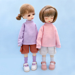 BJD 6分身人形服 多用途スウェットシャツ 長袖Tシャツ 1/6 無地トップス yosd 30cm 人形服