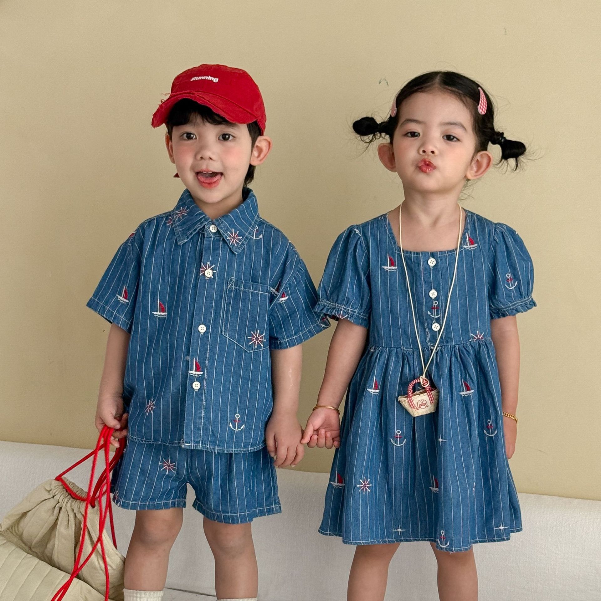 Summer denim set for boys