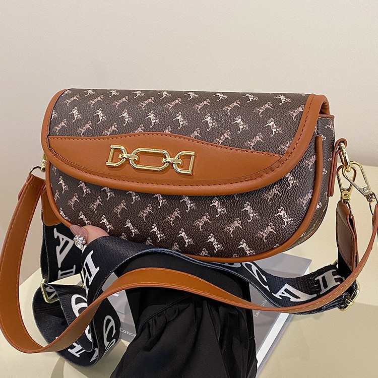 New High-end Fashion Texture Printed Armpit Bag European And American Retro Trend Handheld Single Shoulder Diagonal Cross Bag Popular Item_voghion.com