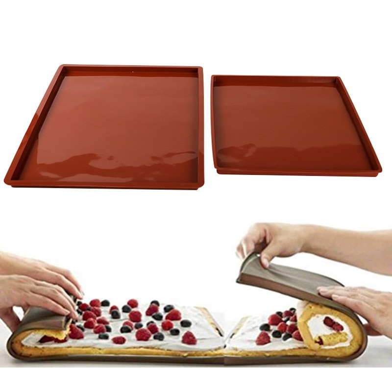 Supply Food-Grade Silicone Baking Mat Multifunctional Cake Pad Painted Pad Swiss Roll Mat Baking Tool