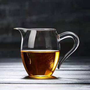 Glass fair cup thickened heat-resistant tea leakage set household filter kung fu tea set Tea Sea single tea dispenser accessories
