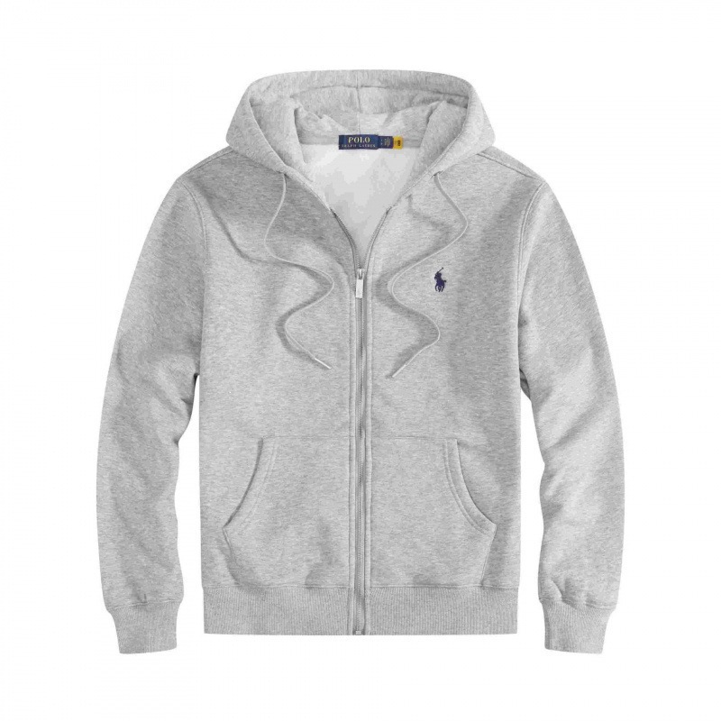 Kişi üçün Rl Ralph Polo Sviter, Zip Kapüşonlu, Naxışlı