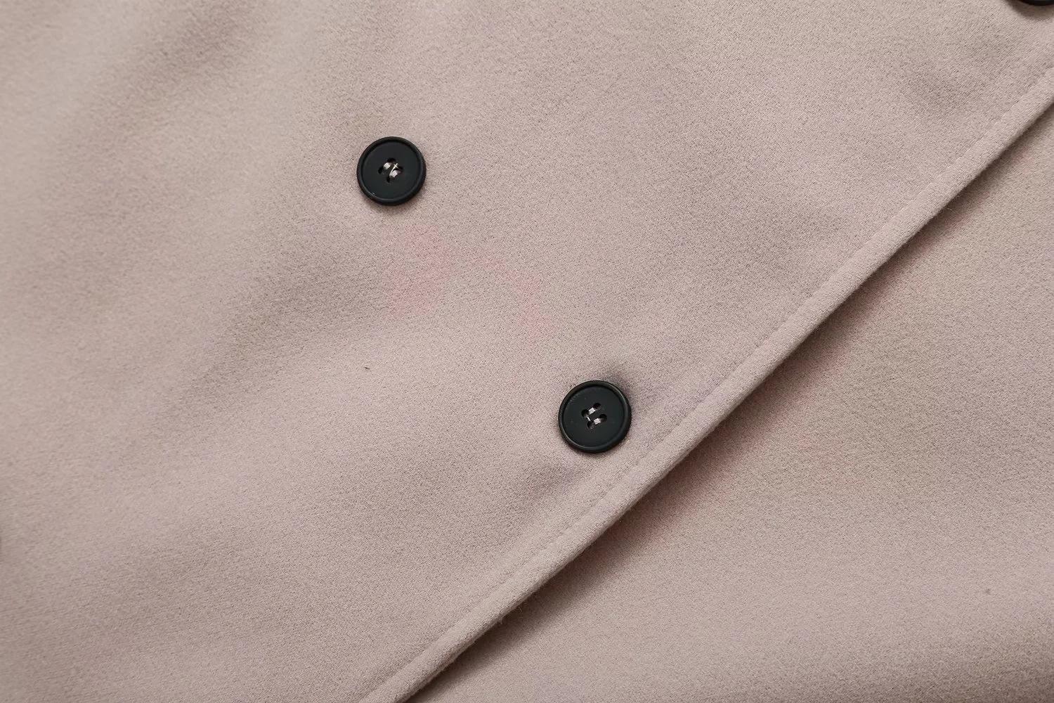568g Weight Coat, Woolen Coat Outerwear Type Long Sleeve Sleeve Length Double Breasted Placket Type woolen Fabric Type Long Top Length Daily Occasion Standing Collar Neckline Loose Fit Type Solid Color Pattern Winter, Autumn Season Women's Gender Elegant, British Style Style Women's Elegant British Style Solid Color Double Breasted Coat Woolen Coat 11