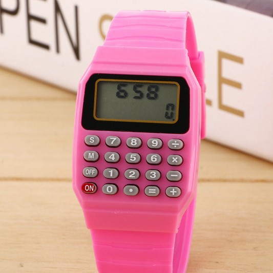 Reloj Digital con Calculadora Mini Portátil