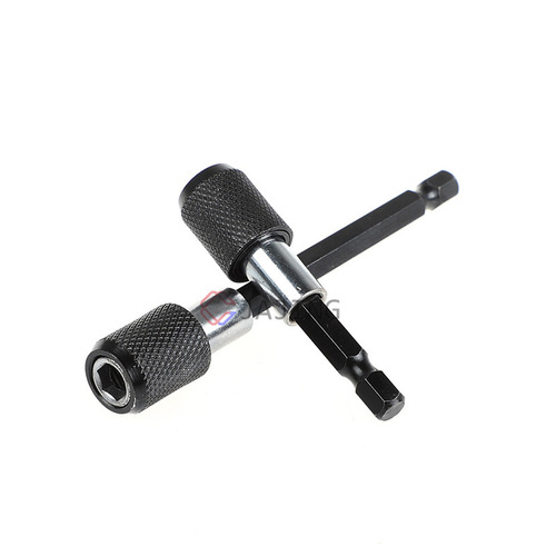Hexagonal handle quick-release self-locking extension rod, electric drill driver extension rod, magnetic screwdriver extension rod