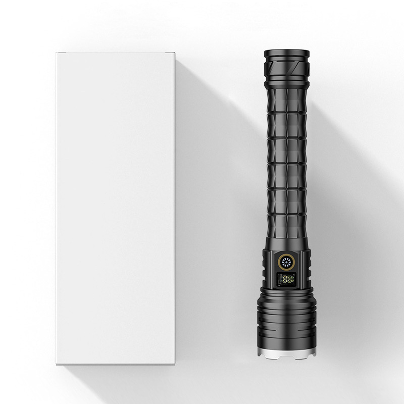 Transfronteriza nueva linterna de luz fuerte multifuncional impermeable de emergencia reflector de larga resistencia al aire libre linterna de enfoque telescópico