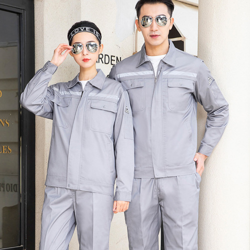 Custom wholesale manufacturer of long-sleeved gas station workwear, anti-static workwear sets, protective work clothes for men and women.