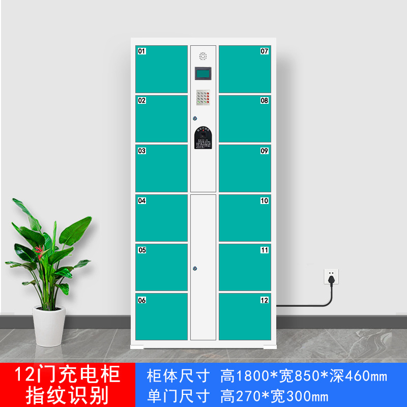 Gabinete de carga Reconocimiento facial Herramientas eléctricas de escaneo de código de WeChat Batería de litio Almacenamiento de almacenamiento de teléfonos móviles Almacenamiento inteligente