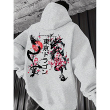 P 71055 Print Hooded Sweatshirt ӡ����ñ���¿羳����ͨ��