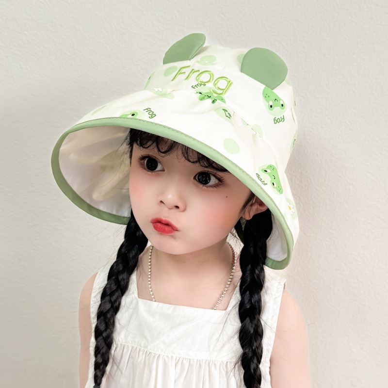 Sombrero para el sol para niños Sombrero de techo vacío de aleros grandes de verano Sombrero para el sol lindo Sombrero de protección solar resistente a los rayos UV para bebés para hombres y mujeres